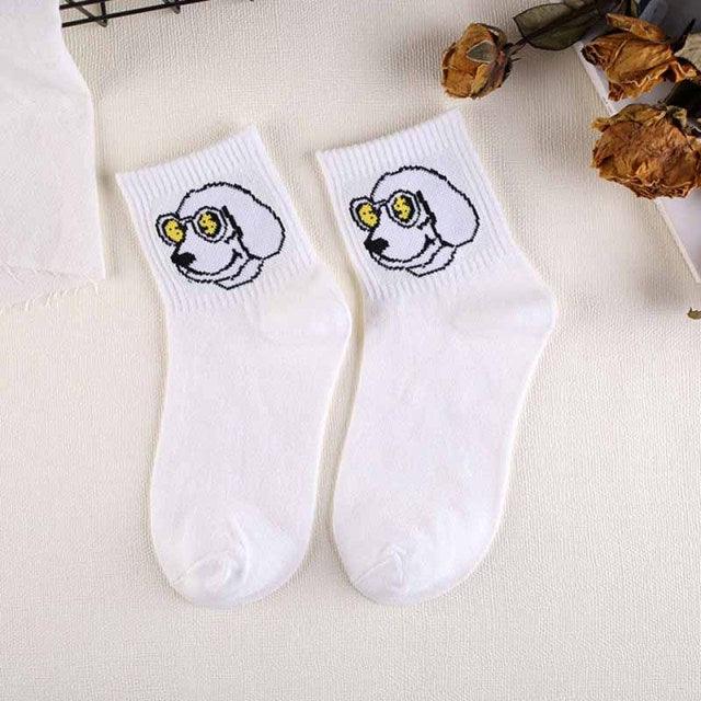 High Quality Cute Elegant Lovely Kawaii Cartoon Sweet Cotton Women Socks Animals Character Casual Short Socks For Men And Women