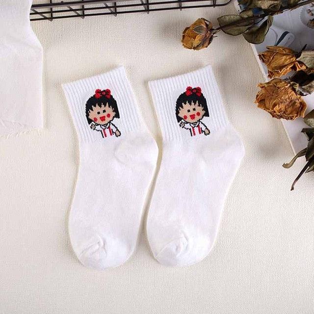 High Quality Cute Elegant Lovely Kawaii Cartoon Sweet Cotton Women Socks Animals Character Casual Short Socks For Men And Women