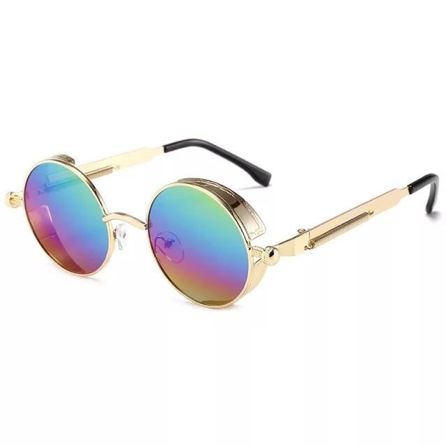 High Quality Metal Circle Frame Luxury & Designer High Quality Sunglasses For Men and Women New Retro Style Round Shape Metal Frame Sunglasses UV400