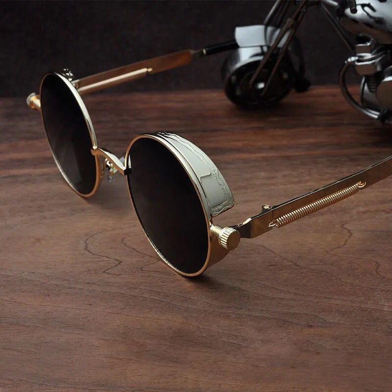 High Quality Metal Circle Frame Luxury & Designer High Quality Sunglasses For Men and Women New Retro Style Round Shape Metal Frame Sunglasses UV400