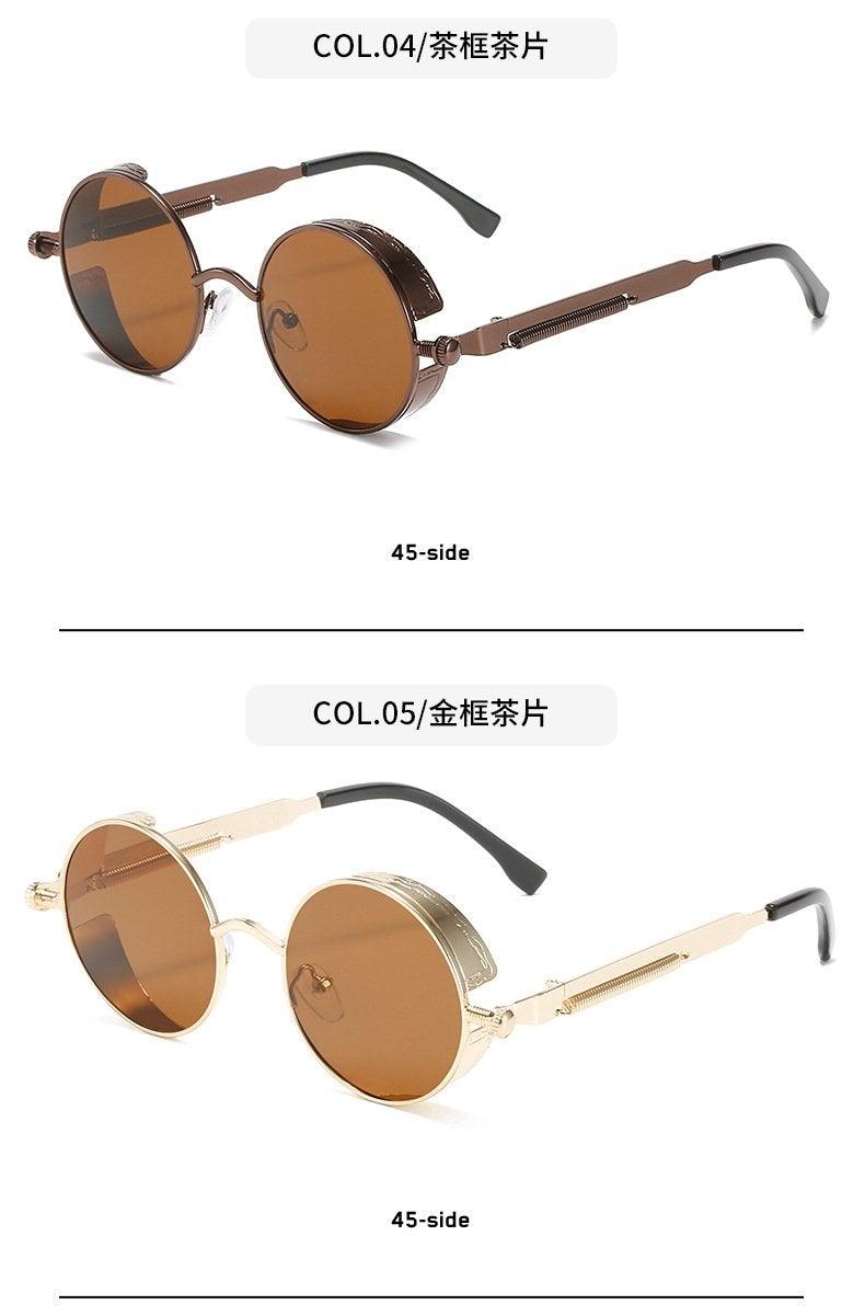 High Quality Metal Circle Frame Luxury & Designer High Quality Sunglasses For Men and Women New Retro Style Round Shape Metal Frame Sunglasses UV400