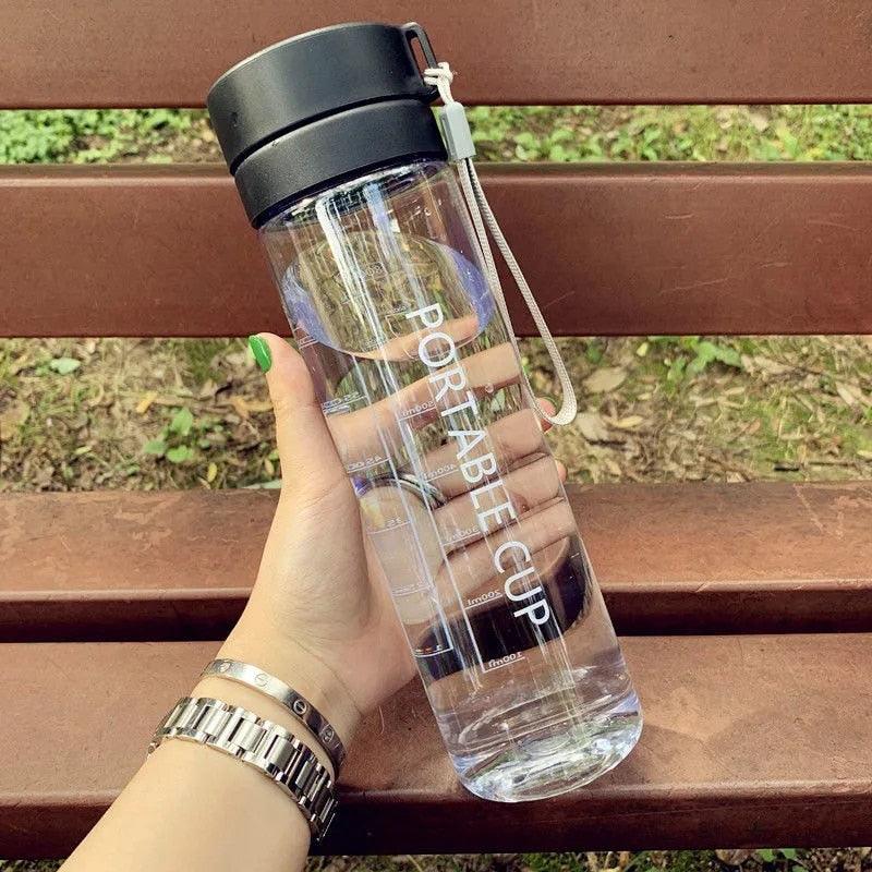 High Quality Water Bottle 800ML Tour Outdoor Sport Leak Proof Seal School Water Bottles Drinkware BPA Free Plastic Sport Water Bottle Large Capacity Outdoor Matte Water Bottle