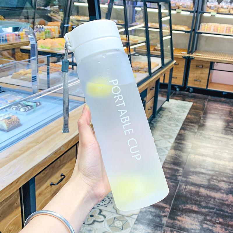 High Quality Water Bottle 800ML Tour Outdoor Sport Leak Proof Seal School Water Bottles Drinkware BPA Free Plastic Sport Water Bottle Large Capacity Outdoor Matte Water Bottle