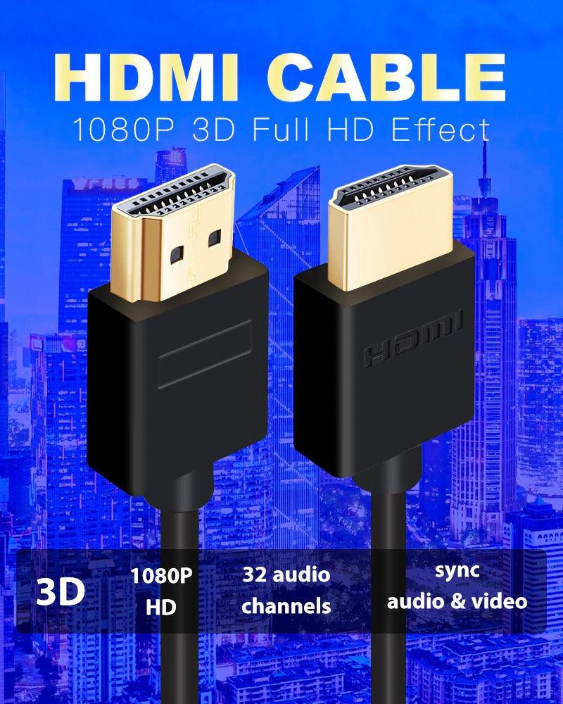 High Speed HDMI Cable 2.0 4K 1080P 3D Video Audio Cable Ultra High Speed Gold Plated Connectors HDMI 4K HD For TV Gaming Console - STEVVEX Cable - 1080P Adapter, 1080p HD resolution, 220, 4K display port, 4K Display Port To HDMI, 4K HDMI Cable, 4K VGA Adapter, cable, cable adapter, cable for PC, cable for tv, display port, display port cable, HDMI, HDMI cable, HDMI Cable 4K, HDMI Cable Adapter, HDMI to HDMI Cable, HDR, tv adapter, VGA, VGA cables - Stevvex.com