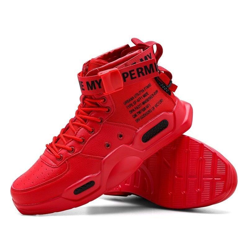 High Top Red Bottom Trend Sneakers For Men Hip Hop Casual Men's Sport High Quality Sneakers Breathable Lightweight Red Basketball Luxury Fashion Running Sneakers