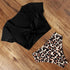 High Waist Bikini Leopard Swimsuit Women Bikini Floral Swimsuit Floral Crop Tie Knot Front High Waist Bikini Set Two Piece Swimsuit For Women Leopard Print High Neck Bikini Push Up Swimwear Summer High Waisted Bathing Suit