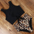 High Waist Bikini Leopard Swimsuit Women Bikini Floral Swimsuit Floral Crop Tie Knot Front High Waist Bikini Set Two Piece Swimsuit For Women Leopard Print High Neck Bikini Push Up Swimwear Summer High Waisted Bathing Suit