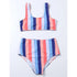 High Waist Bikini Striped Swimsuit Women Swimwear Women's Bathing Suit Triangle Bikini Low Waist Two Piece Swimsuit Female Push up Bikini Set Swimming Wear for Bathing Suit Swimsuits