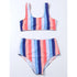 High Waist Bikini Striped Swimsuit Women Swimwear Women's Bathing Suit Triangle Bikini Low Waist Two Piece Swimsuit Female Push up Bikini Set Swimming Wear for Bathing Suit Swimsuits