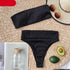 High Waist Bikinis Swimsuits Swimwear Women Black Strapless High Cut Bathing Suit Women  Beachwear Women's Scoop Neck Cut Out Front Lace Up Back High Cut One Piece Swimsuit