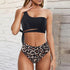 High Waist Swimsuit Bikini Push Up Swimwear Women Bathing Suit Female Bikini Set Leopard Swim Suit Beachwear Women's High Waist Swimsuit 2 Piece Bathing Suits Bikini