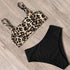 High Waist Swimsuit Bikini Push Up Swimwear Women Bathing Suit Female Bikini Set Leopard Swim Suit Beachwear Women's High Waist Swimsuit 2 Piece Bathing Suits Bikini