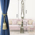 Home Decoration Polyester Tassel Tiebacks Curtain Holder Handmade Tassel Curtain Rope Holdback Window Drape Hanging Ball Tassels Curtains Buckle Sling Binding Lantern Tiebacks Handcrafted Braided Curtain Holdbacks Window Home Decor 55-90cm