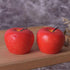 Home Red Apple Shape Scented Candles Creative Apple Shaped Scented Candles Simulation Fruit Candles Valentine's Day Party Candles Birthday Candles Apple Decorations Birthday Christmas Party Fruit Candles Decoration