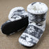 Home Slippers Women Winter Floor Shoes Christmas Elk Indoor Socks Shoes Warm Fur Slides Plush Slippers Socks For Women Fuzzy Womens Slipper Booties