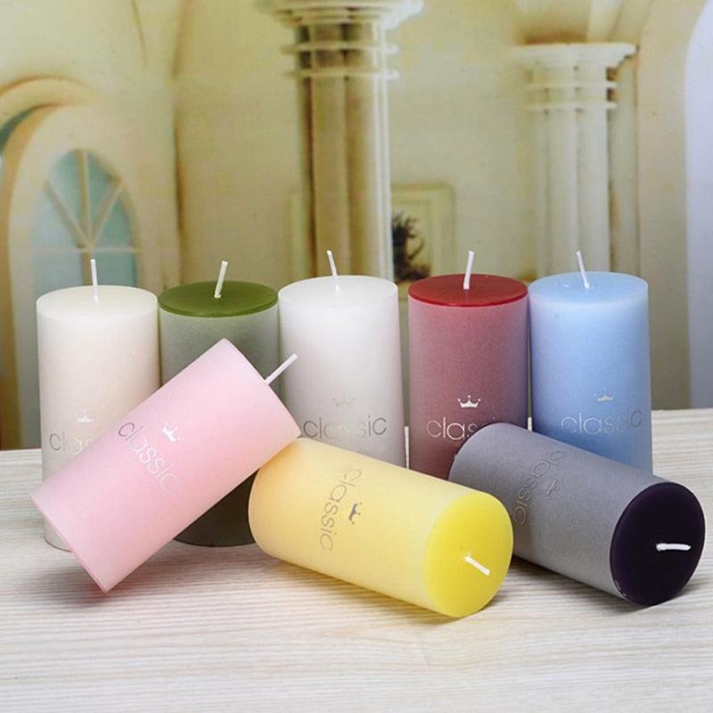 Hot Sale Scented Candle Candles For Home Scented 100 Hour Long Lasting Aromatherapy Candle Highly Scented & Soy Jar Candle Gift Lavender Classic Cylindrical Birthday Romantic Small Candle Wedding Western Food Candlestick Column Wax