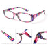 Hot Unisex Reading Glasses Print Glasses Frame Presbyopic Lens Retro Magnifier Diopter Eyeglasses Eyewear Vision Care And Spring Hinge Comfort Readers Plastic Sun Readers