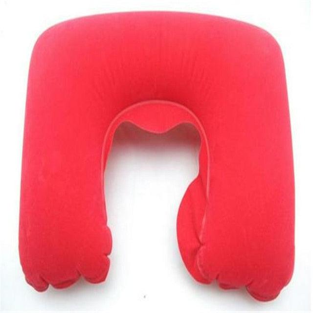 Inflatable Pillow Air Cushion Neck Rest U-Shaped Compact Plane Flight Travel Pillows Home Textile Air Adjustable Feather Soft Microfiber Neck Pillow Inflatable Neck Pillow Sleep with NO Neck Pain, Super Soft Memory Foam Neck Pillow Easy Washing