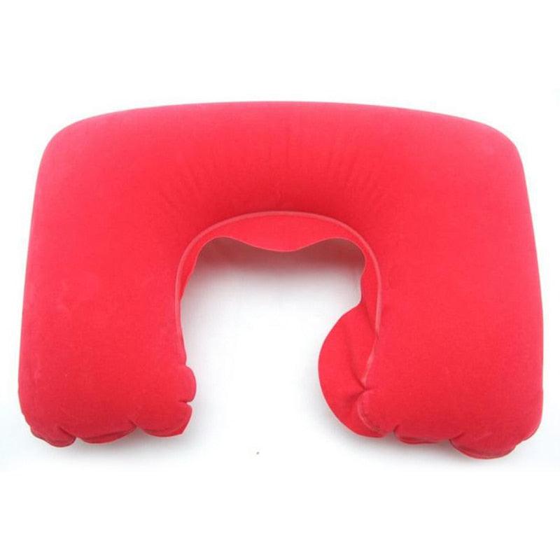 Inflatable Pillow Air Cushion Neck Rest U-Shaped Compact Plane Flight Travel Pillows Home Textile Air Adjustable Feather Soft Microfiber Neck Pillow Inflatable Neck Pillow Sleep with NO Neck Pain, Super Soft Memory Foam Neck Pillow Easy Washing