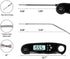 Instant Read Meat Thermometer Upgraded Instant Read Meat Thermometer 2-in-1 Ultra Fast Digital Meat Thermometer for Cooking Oven Safe Food Thermometer Waterproof Ultra Fast Digital Food Water Milk Thermometer for Outdoor Cooking BBQ and Kitchen