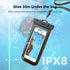 IPX8 Waterproof Phone Case Bag For iPhone 14 13 12 Pro Max Protective Case Universal Swim Waterproof Mobile Phone Case With Improved Locking Design Underwater Waterproof Mobile Phone Case