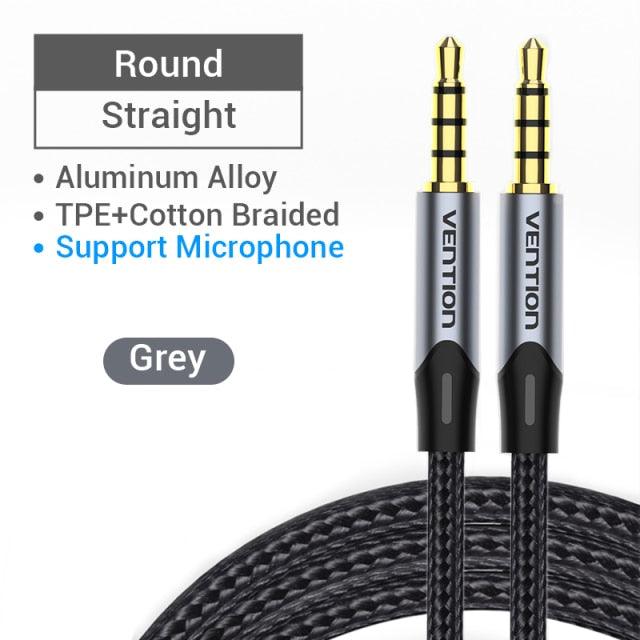 Jack 3.5mm Aux Cable 3.5mm Audio Cable Jack Headphones Speaker Cable Male Stereo Audio Cable Fabric Braided Compatible For Headphones Smartphone Car Stereos - STEVVEX Cable - 220, 3.5mm audio extension, 3.5mm aux cable, audio aux cable, audio cable jack, audio cables, aux cable, cable, cable adapter, Cable Fabric Braided, cable for laptop, cable for phone, cable for speaker, headphone aux, headphones cable, laptop connector, stable transmitter - Stevvex.com