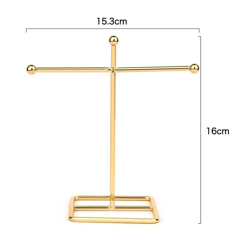 Jewelry Display Holder Metal Earring Storage Rack Jewelry Organizer Holder Earring Necklace Pendants Organizer Display Stand Jewelry Stand Display Necklace Holder Plated Metal Tabletop Jewelry Organizer