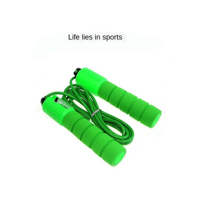 Jump Rope Skipping Electronic Counter Adjustable Fast Speed Counting Skipping Rope Wire Gym Workout Professional Sponge Jump Rope With Electronic Counter Soft Adjustable Fast Speed Counting Skipping Rope