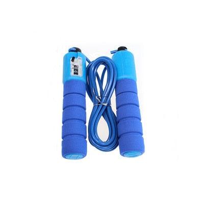 Jump Rope Skipping Electronic Counter Adjustable Fast Speed Counting Skipping Rope Wire Gym Workout Professional Sponge Jump Rope With Electronic Counter Soft Adjustable Fast Speed Counting Skipping Rope