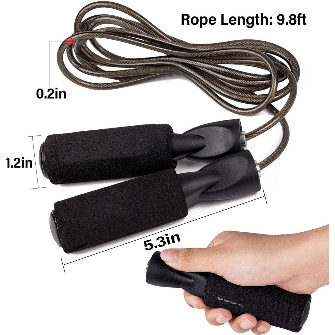 Jump Rope Speed Jumping Steel Wire Double  Skipping Workout Fitness Training Adjustable Length Ropeless Skipping Rope Weighted Jump Rope Tangle-Free Rapid Speed Cordless Jump Rope Fits Any Skill Level Best For Fitness Indoor Ourdoor