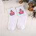 Kawaii Women Animals Cartoon Tube Socks Cute Egg Rabbit Panther Cotton Long Socks Female and Ladies Pink Milk White Short Ankle Socks For Women