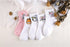 Kawaii Women Animals Cartoon Tube Socks Cute Egg Rabbit Panther Cotton Long Socks Female and Ladies Pink Milk White Short Ankle Socks For Women