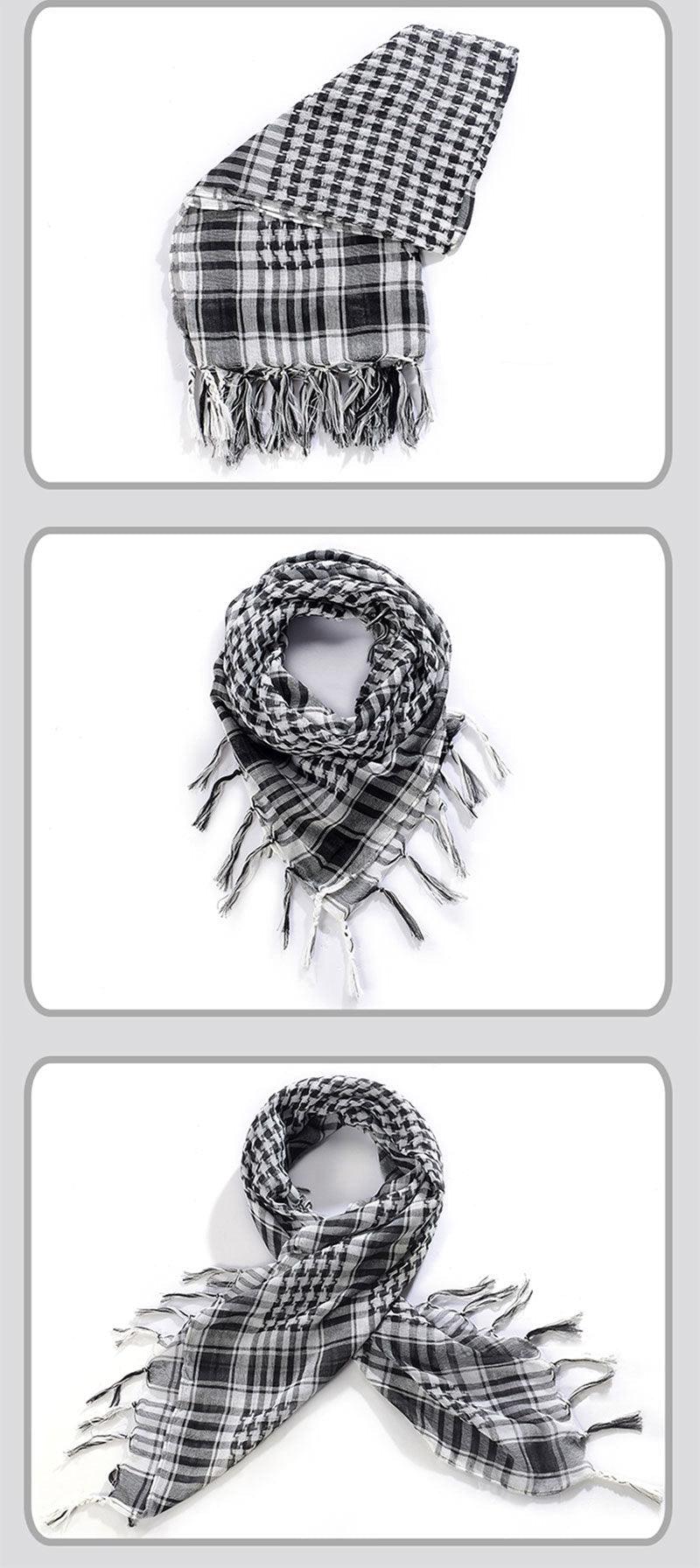 Keffiyeh Man Wrap Bandana Shemagh Military Scarf plaid Islamic Airsoft Muslim Multifunction Tactical Arabic Hijab Palestine Women Men Scarf Shawl Wrap Pattern of Arab Shemagh Keffiyeh Men Arab Kufiyah Keffiyeh Arabic Muslim Head Wrap