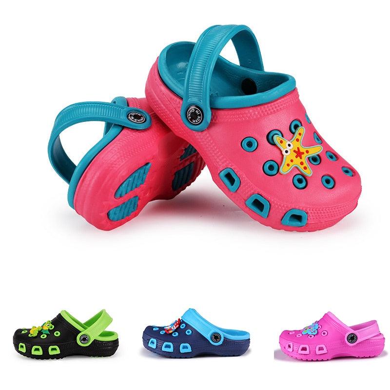 Kids Slippers Boy Shoe Cute Beach Shoes Child Boy Girl Antiskid Sandal Spring Summer Toddler Non-Slip Breathable Kids Clogs Garden High Elasticity Kids Sandals Indoor Outdoor Waterproof Beach Sandals Children Classic Slippers