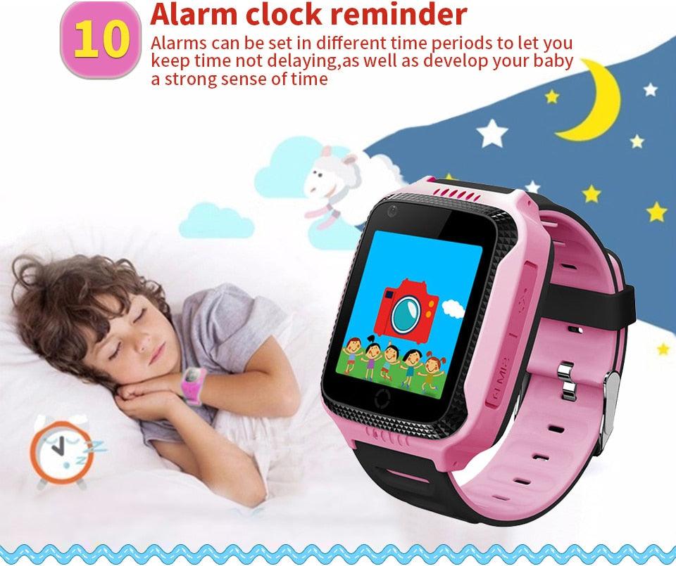 Kids Smart Watch GPS Phone Watches Camera Flashlight SOS Call Location Clock Children Watches 2G Data SIM Card Kids Smartwatch With Calling Camera Learning Games Video Music Flashlight For Boys Girls