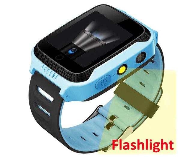 Kids Smart Watch GPS Phone Watches Camera Flashlight SOS Call Location Clock Children Watches 2G Data SIM Card Kids Smartwatch With Calling Camera Learning Games Video Music Flashlight For Boys Girls