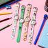 Kids Watches Dial Muticolour Strap Gift For School Girl Quartz Movement Kids Watches 3D Cute Silicone Children Toddler Wrist Watches Time Teacher For Boys