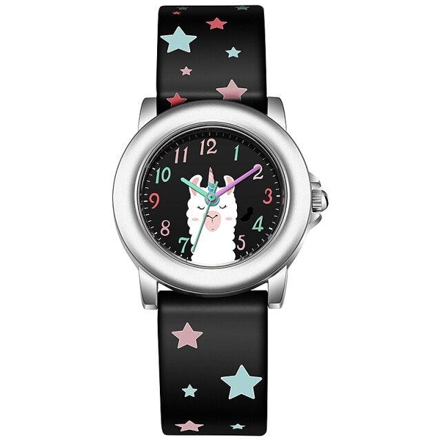 Kids Watches Dial Muticolour Strap Gift For School Girl Quartz Movement Kids Watches 3D Cute Silicone Children Toddler Wrist Watches Time Teacher For Boys