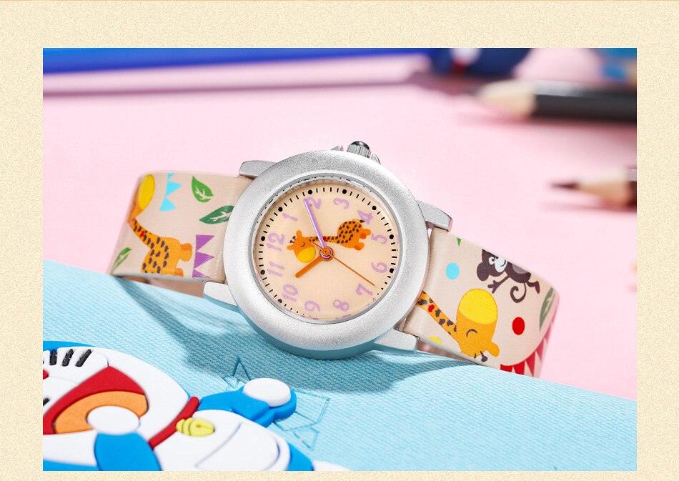 Kids Watches Dial Muticolour Strap Gift For School Girl Quartz Movement Kids Watches 3D Cute Silicone Children Toddler Wrist Watches Time Teacher For Boys