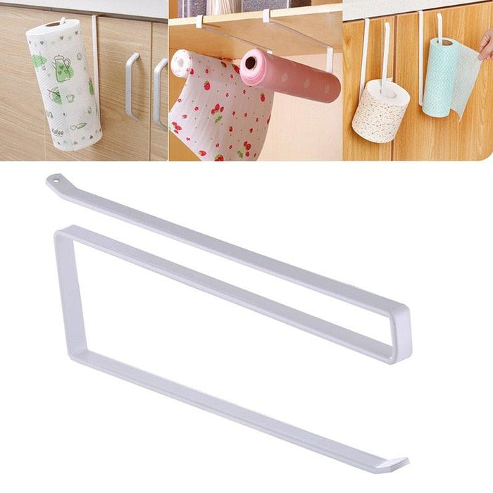 Kitchen Bathroom Toilet Paper Holder Tissue Storage Organizers Rack Roll Paper Holder Hanging Towel Holder Home Durable Roll Paper Towel Rack For Kitchen Bathroom Toilet Pantry Decor