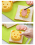 Kitchen Breakfast Bear Sandwich Mold Bread Biscuit Cake Tool Making Mold Household Making Accessories Bear Shape Sandwich Mold Cutter Yellow Bread Sandwich Shapers Maker For Kids