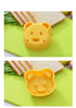 Kitchen Breakfast Bear Sandwich Mold Bread Biscuit Cake Tool Making Mold Household Making Accessories Bear Shape Sandwich Mold Cutter Yellow Bread Sandwich Shapers Maker For Kids