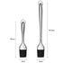 Kitchen Oil Brush BBQ Grill Basting Brush Stainless Steel Handle Pastry Brush Barbecue Cooking Brush BBQ Kitchen Tools String Brush BBQ Pastry Brush Stainless Steel BBQ Sauce Oil Pastry Brush for Baking BBQ Accessories