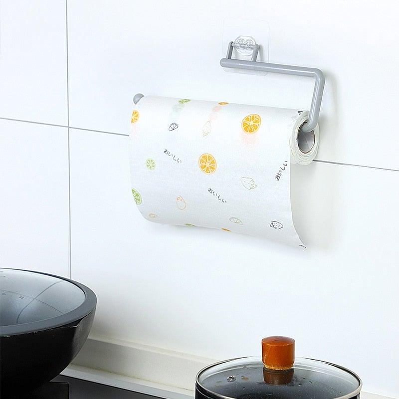 Kitchen Paper Roll Holder Towel Hanger Rack Toilet Paper Holders Bathroom Organizer Shelf Bar Cabinet Rag Hanging Holder Kitchen Tissue Roll Holder Wall Mounted Paper Holder Under Kitchen Cabinet For Shower Bathroom