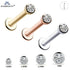 Labret Tragus Cartilage Earring 16g Punk Straight Pin Nose Stud With Crystal Nose Piercing Body Jewelry Nose Studs Rings Piercing Pin Stud  Gem Round Tragus Lip Ring Monroe Ear Cartilage Earring Piercing Tragus Earring Body Jewelry