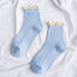 Lace Frilly Ruffle Socks Kawaii Cute Korean Style Women Cotton Woman Socks Winter Comfortable Cotton Socks Warm Socks For Men And Women