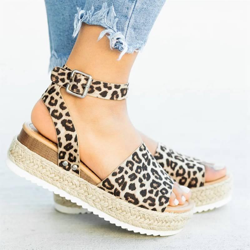 Ladies Elegant Leopard Shoes For Women High Heels Sandals Summer Flip Flop Platform Sandals High Platform Sandals Thick Bottom Belt Buckle Shoes Adjustable Strap Sandals - STEVVEX Shoes - 114, Ankle Strap Sandal, Beach Flat Sandals, Beach Flip Flops, Beach Sandals, Beach Shoes, Comfortable Shoes, Fashion Sandal, Flat Sandals, Flip Flops, Handmade Sandals, High Heel Sandals, High Heels Sandals, Sandals, Shoes, Slip On Shoes, Summer Shoes, Women's Espadrilles, Womens Sandals - Stevvex.com