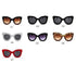 Ladies Fashion Retro Sun Sunglasses For Women Cat Eye Glasses Women/Men Luxury Eyewear For  Female Lightweight Frame Glasses For Women Retro Eyewear Unique Style Eyeglasses