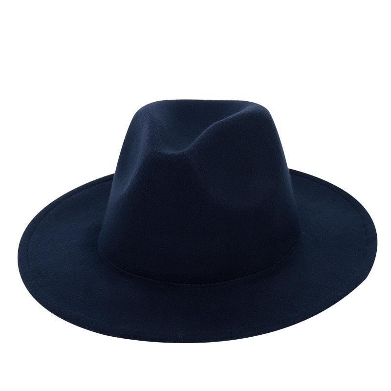 Ladies Men's Cotton Fedora Hat Luxury Fedora Hats Wide Brim Fedora Hats Gentleman Elegant Ladies Winter Autumn Wide Brim Hat UV Protection Hat Party Hats