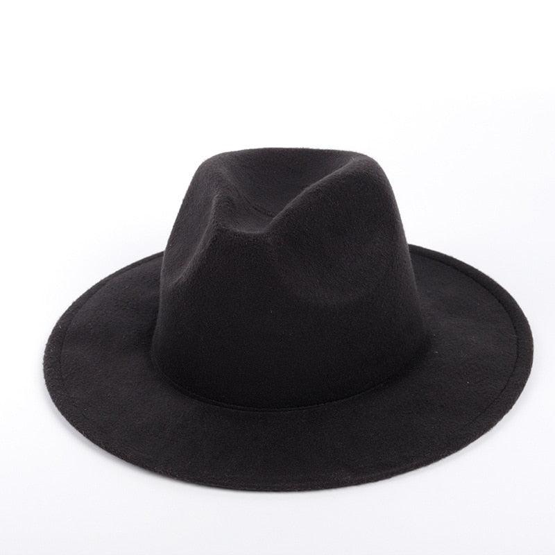 Ladies Men's Cotton Fedora Hat Luxury Fedora Hats Wide Brim Fedora Hats Gentleman Elegant Ladies Winter Autumn Wide Brim Hat UV Protection Hat Party Hats